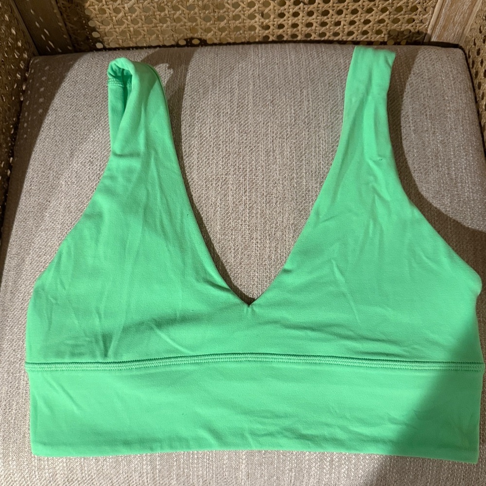 Lululemon Athletica Vibrant Green Sports Bra